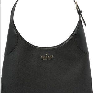 The Kate Spade Aster Black Pebbled Leather Hobo Bag